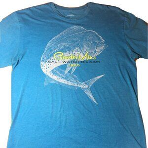 Gander Mountain Salt Water Division 1960 Blue Fishing T-Shirt XL mahi dolphin